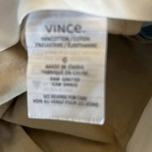 Vince blue cuffed chino pants Size 6 New - Picture 8 of 11